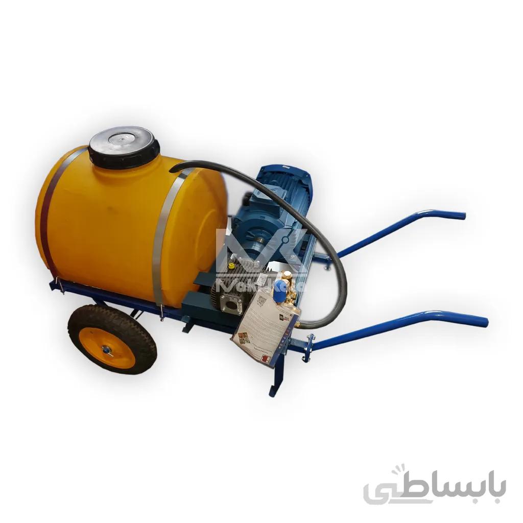 موتور پمپ کارواش 200 بار با شاسی فرغونی