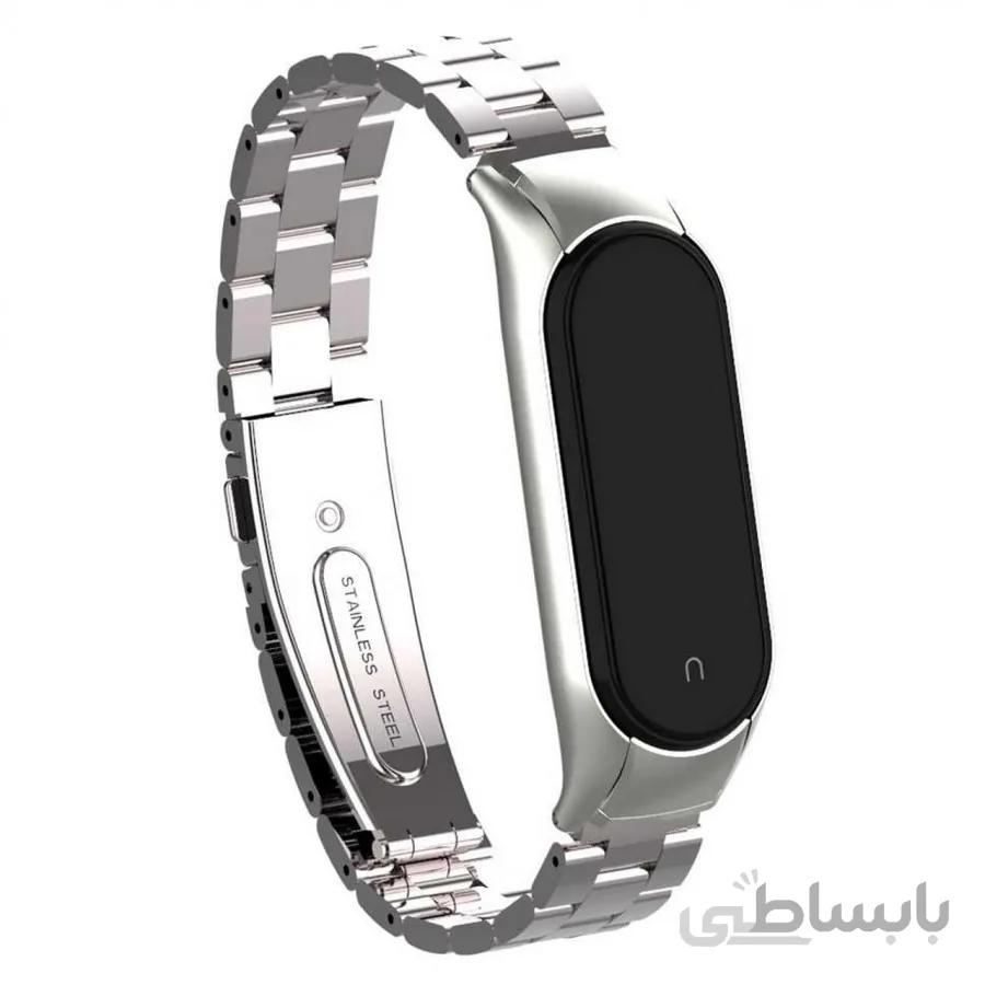 بند فلزی Bead 3 مناسب برای مچ بند هوشمند شیائومی مدل Mi Band 5 / 6