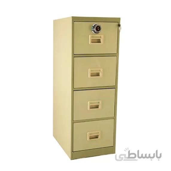فایل فلزی ۴ کشو رمزدار (ریل دوبل) افرند