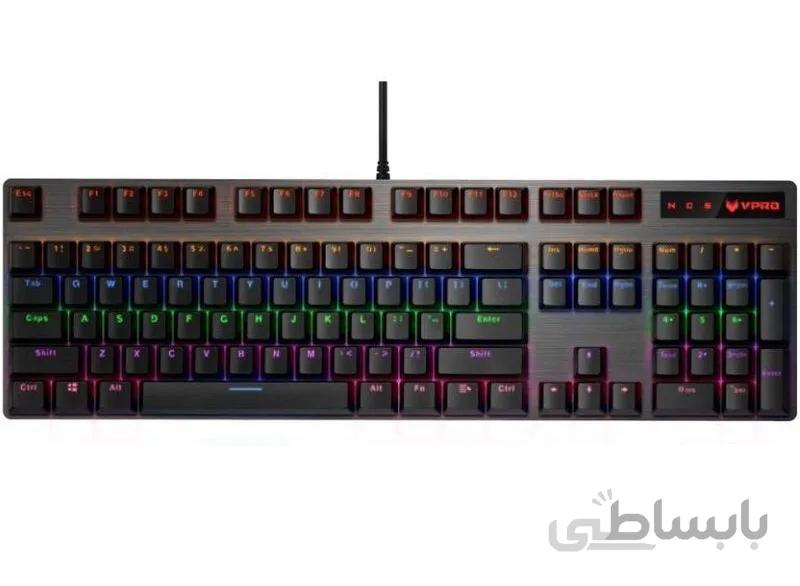 کیبورد مخصوص بازی مکانیکی رپو مدل V500PRO ا Rapoo V500PRO Mechanical Gaming Keyboard
