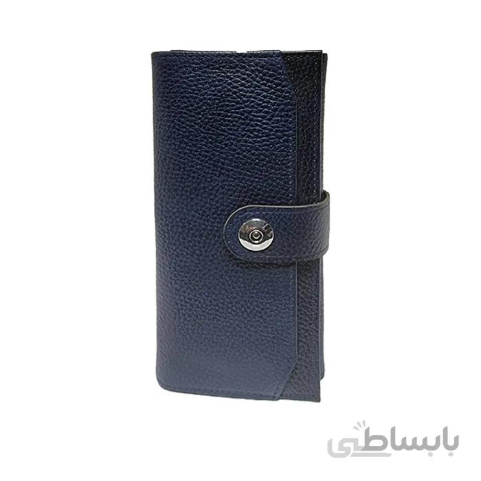 کیف پول جا موبایل دار چرم طبیعی