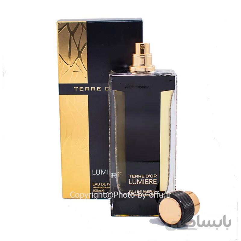 عطر ادکلن اسپرت لالیک ترس آروماتیکس فراگرنس ورد تری دی اور لومیر (Fragrance Terre D’or Lumiere) حجم 100 میل ا Fragrance World Terre D’or Lumiere
