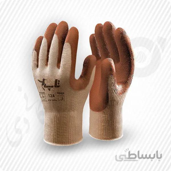 دستکش ضد برش کف مواد لتکس تاپ ( کد: 124 )