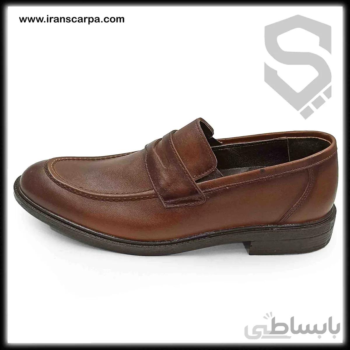 کفش کالج چرم مردانه مدل بیلو