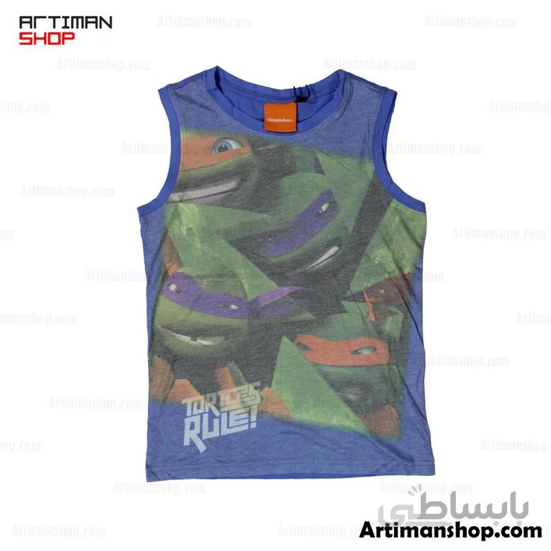 تیشرت آستین حلقه پسرانه طرح turtles