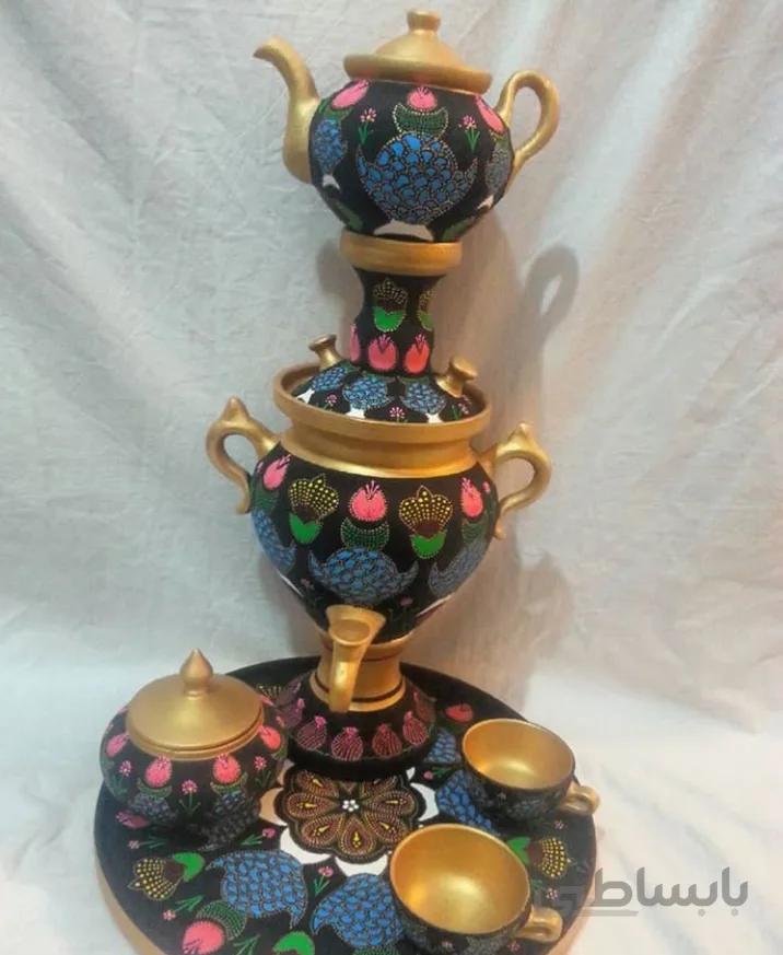 سرویس سماور سفالی کد ۱۰۸۵۳