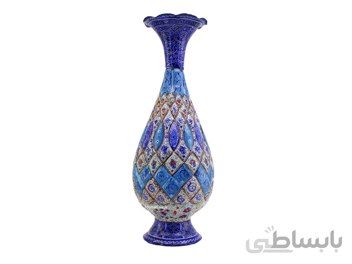 گلدان 25 سانتی میناکاری شده حافظ اصفهان