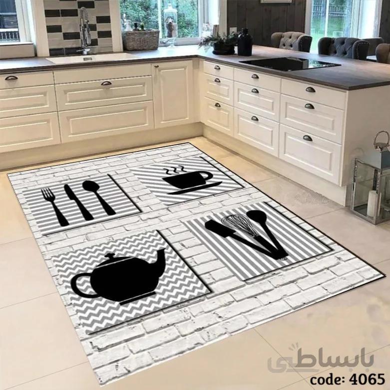 فرشینه اشپزخانه طرح طرح چهارخونه 4065