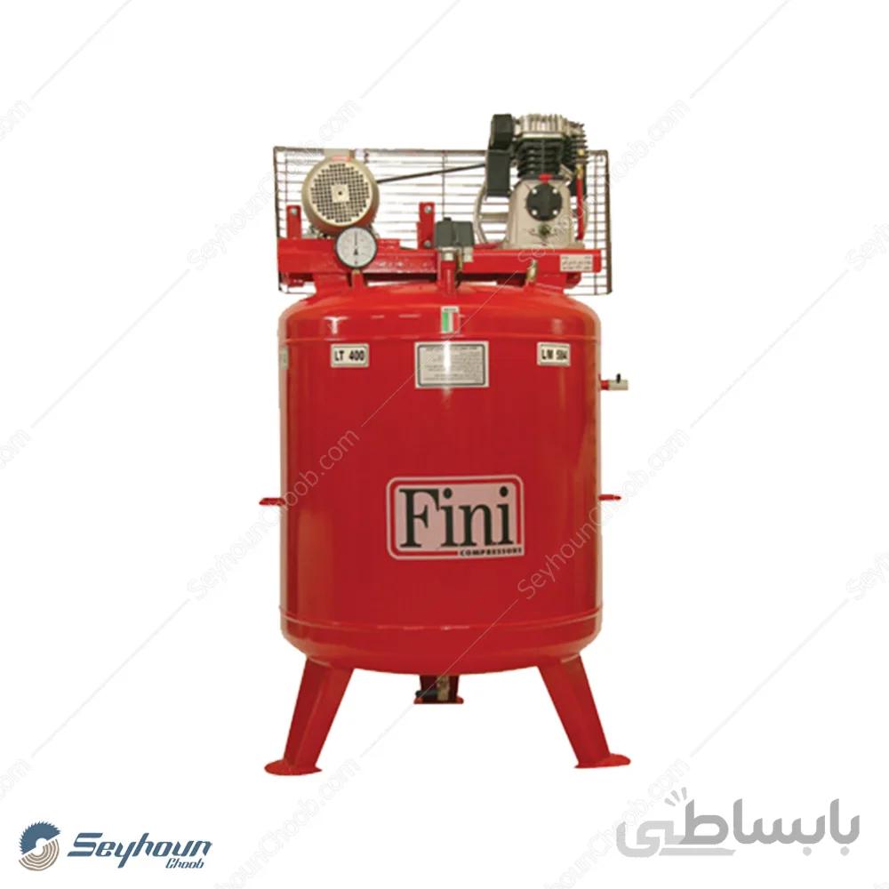 کمپرسور باد فینی ایستاده 350 لیتری 10 بار 3 اسب 2 سیلندر تک فاز مدل Fini VMK113
