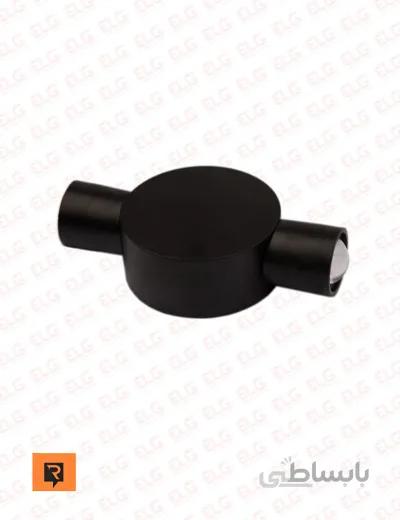 چراغ دکوراتیو دو طرفه گرد 2 وات لنز محدب رسام