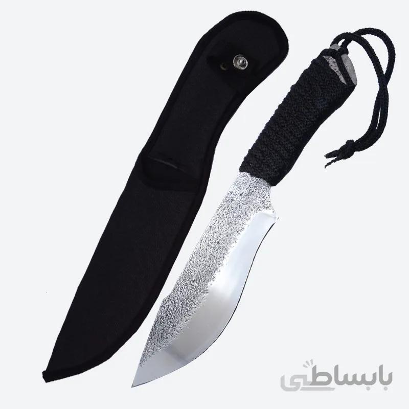 چاقو شکاری طعبیت گردی دسته کناف + غلاف رایگان