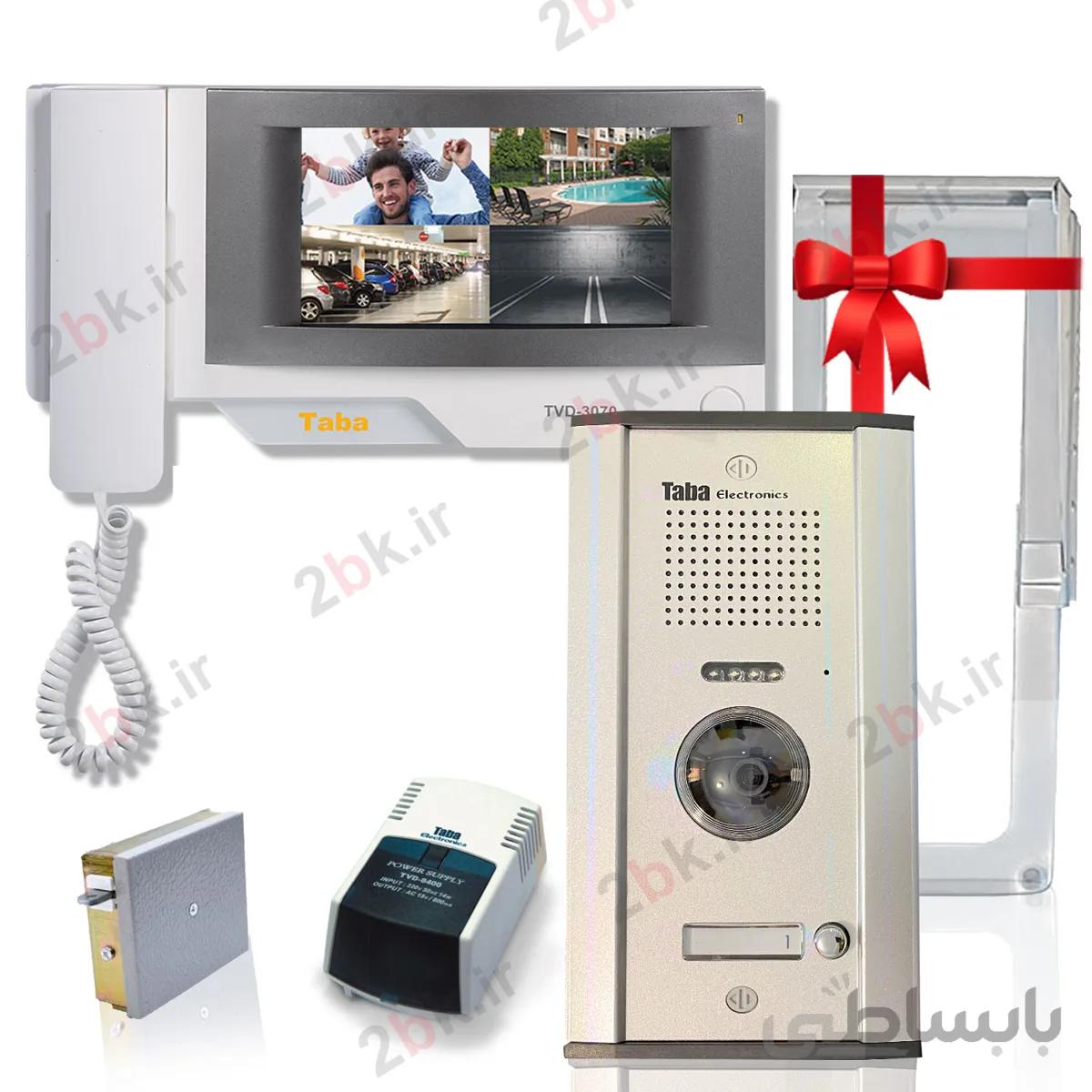 پکیج یک طبقه آیفون تصویری تابا TVD-3070 - بدون تلفن کننده