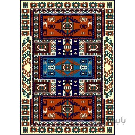 نخ و نقشه گلیم کد 22