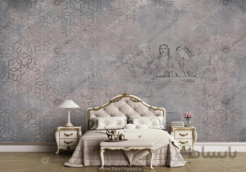 پوستر دیواری لاکچری پتینه ارزان BA-2542