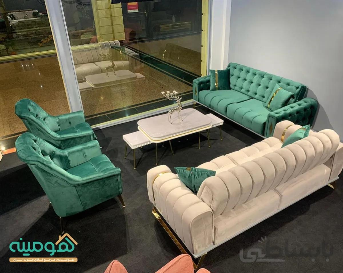 مبل چستر مکانیزم 8 نفره تخت خواب شو