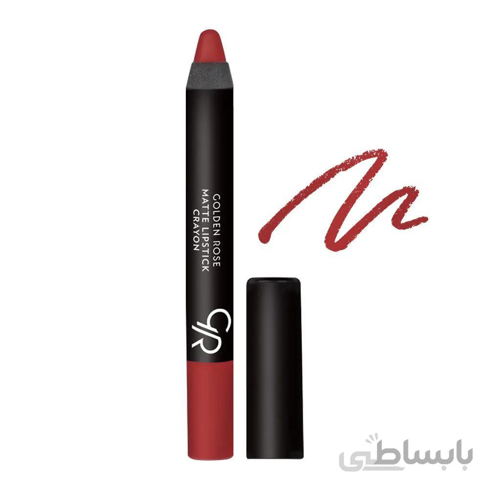 رژ لب مدادی گلدن رز شماره 09 ا Golden Rose Matte Lipstick Crayon No. 09