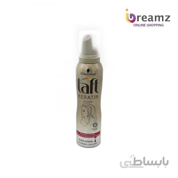 موس حالت دهنده مو تافت مدل Keratin حجم 150 میل