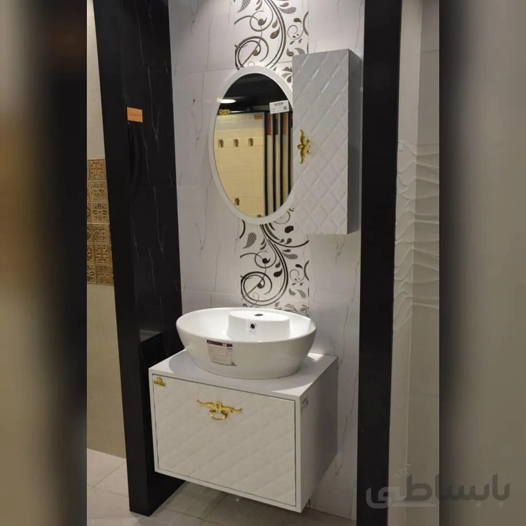 روشویی کابینتی کاترین مدل پرستیژ سفید(ارسال رایگان)