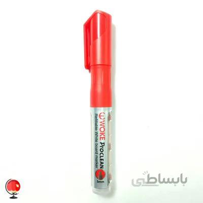 ماژیک وایت برد قرمز شارژی WOKE