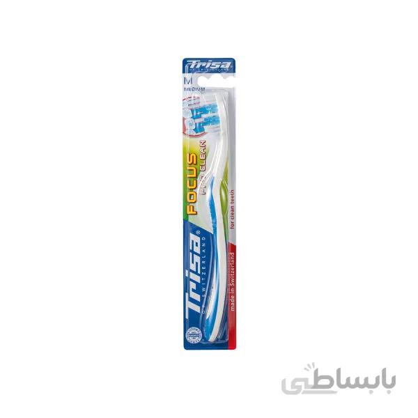 مسواک تریزا مدل Focus Pro Clean با برس نرم ابی