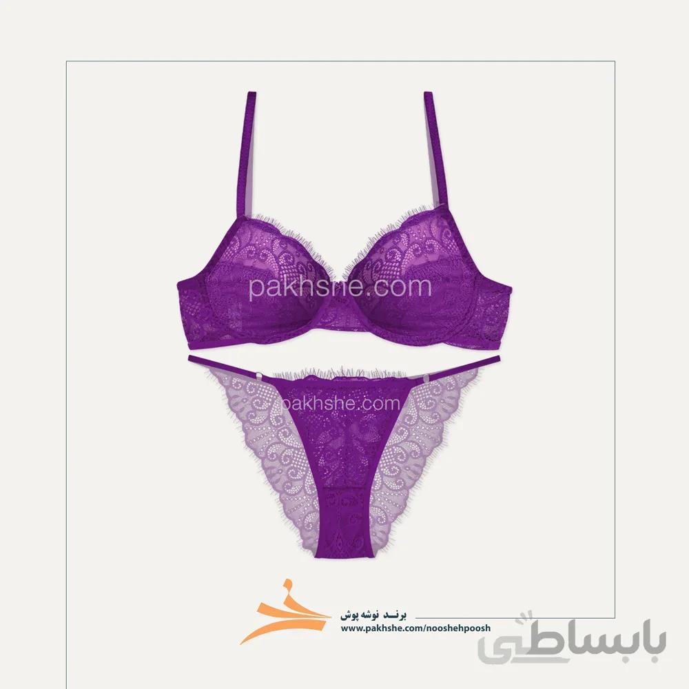 ست دانتل فنردار بنفش برند نوشه پوش کد 54009