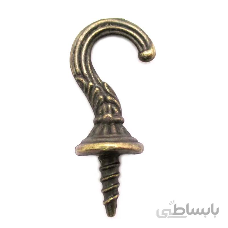 قلاب جاکلیدی طرح دار زیتونی طول 35 میلی‌متر