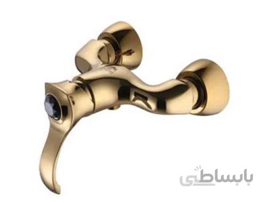 شیرآلات درخشان مدل رزکات (طلایی مات*توالت (آفتابه))