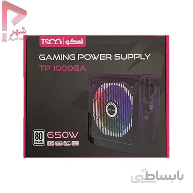 منبع تغذیه کامپیوتر تسکو مدل TSCO – TP 1000GA ا POWER TSCO GAMING GP1000