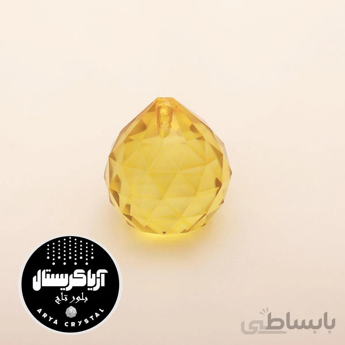 گوی کریستالی(طلایی) سایز 40 باکس 40 عددی