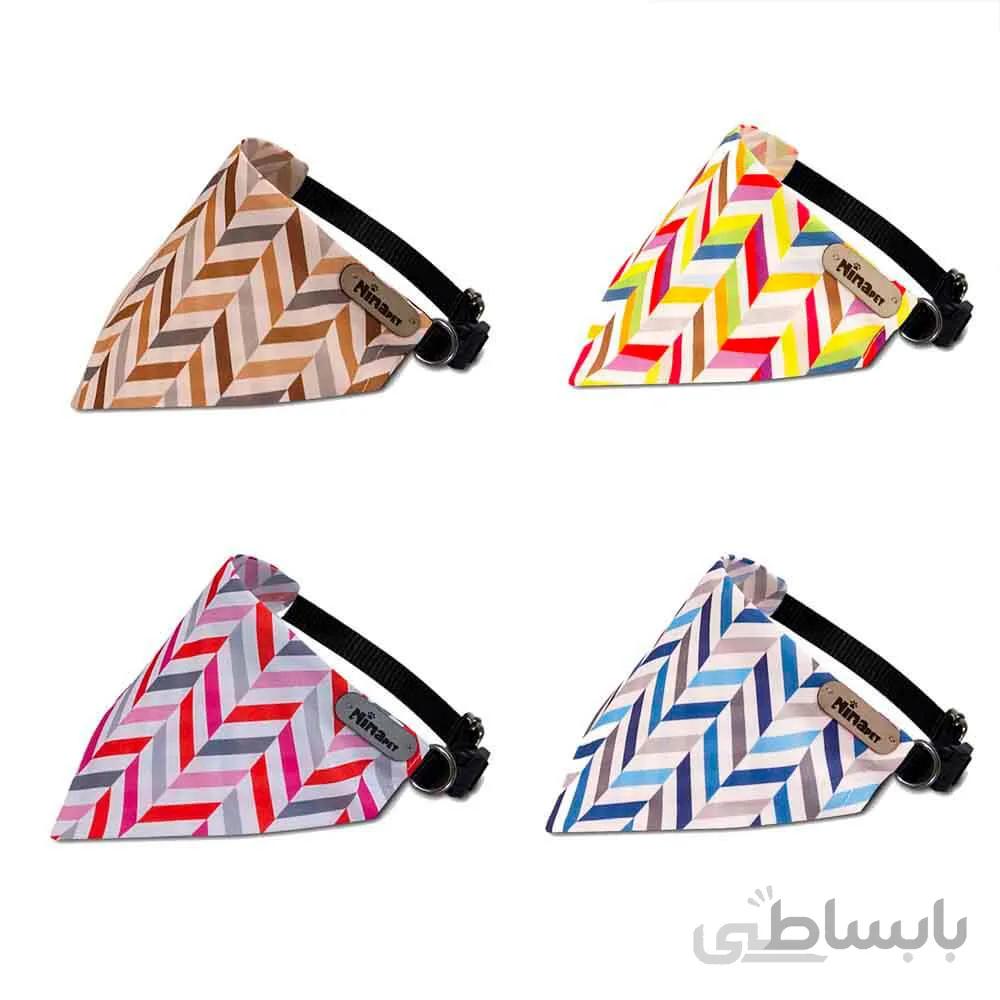 قلاده دستمال گردن سگ نیناپت مدل مورب ا Ninapet Collar & Scarf For Large Dog Oblique Model