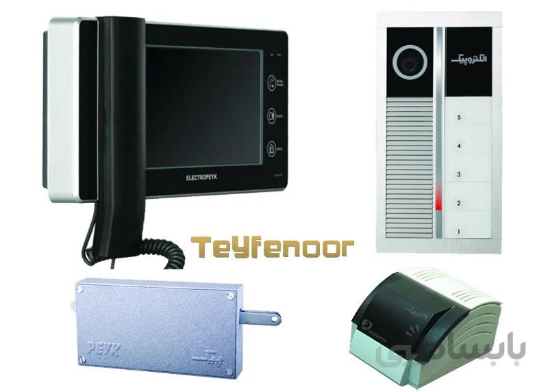 پکیج کامل آیفون تصویری الکتروپیک مدل 1294 با پنل رندا (1 تا 3 واحد)