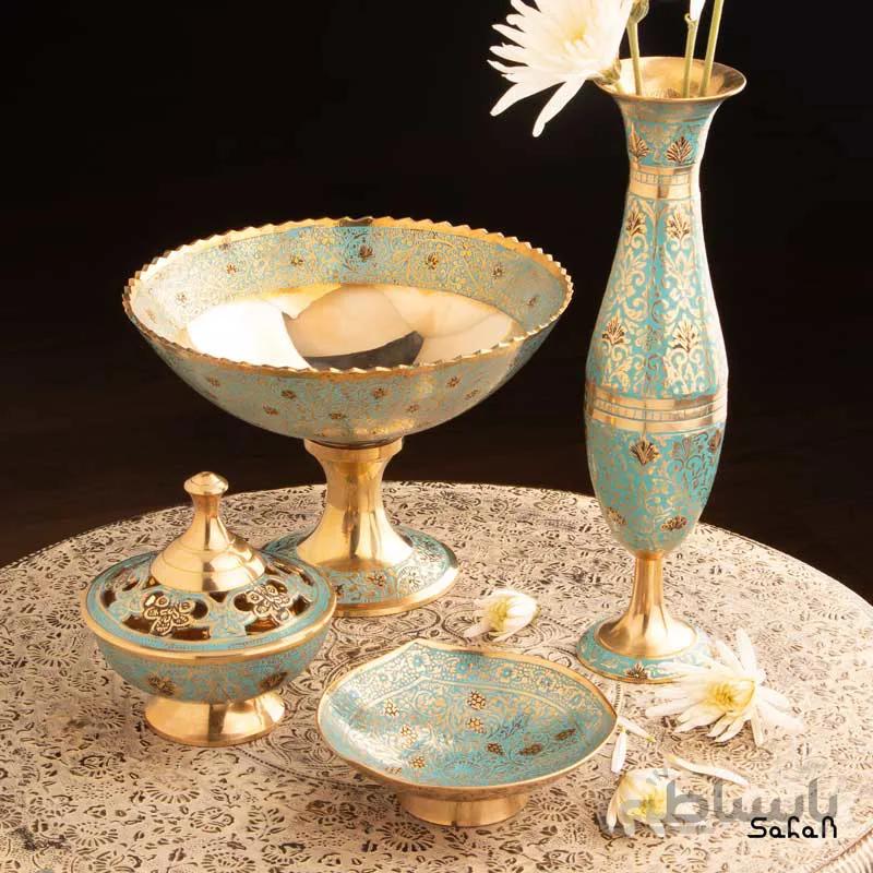 ست پذیرایی برنجی میناکاری کد 194