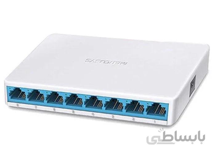 سوییچ 8پورت 10/100 مرکوسیس مدل MERCUSYS MS108 ا MERCUSYS MS108 Un-Managed Desktop Switch 8-Port 10/100