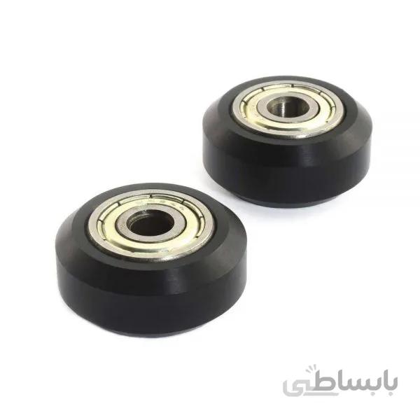 چرخ هرزگرد روباتيکی 24x5x11 میلیمتر / CNC Openbuilds POM Wheel With Bearings Big Models