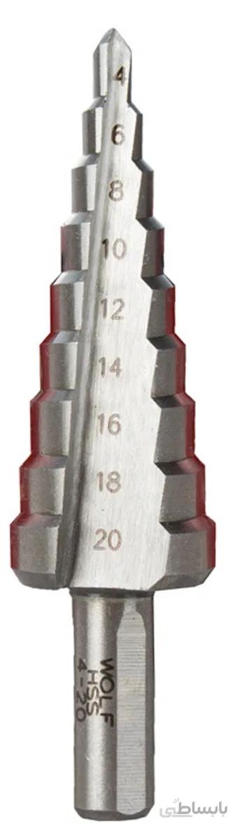 مته کاجی مخروطی Wolf سایز 4 تا 20