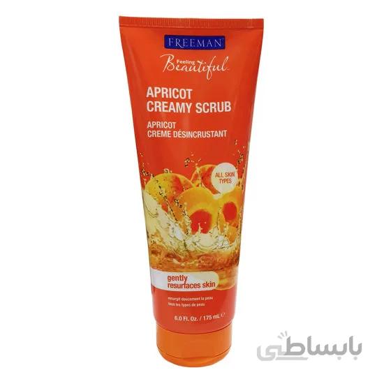 ماسک صورت فریمن مدل Freeman Apricot Creamy Scrub حجم 175 میلی لیتر ا Freeman Creamy Scrub Apricot Cosmetic 175ml