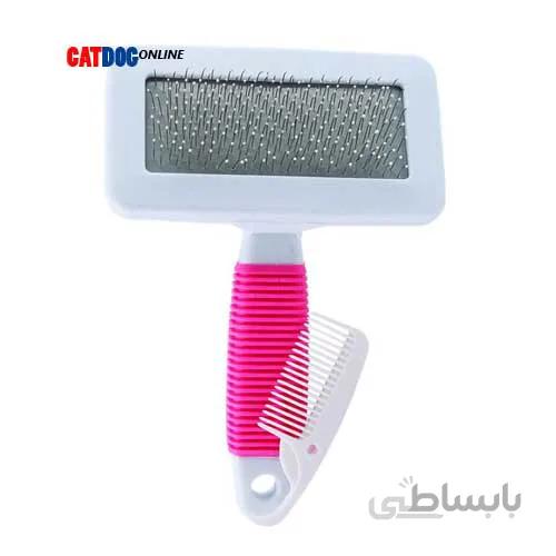 برس سگ وگربه به همراه شانه تمیز کننده