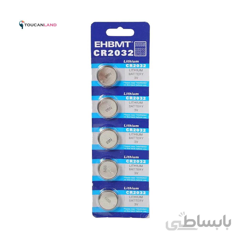باتری سکه ای EHBMT CR2032 بسته 5 عددی