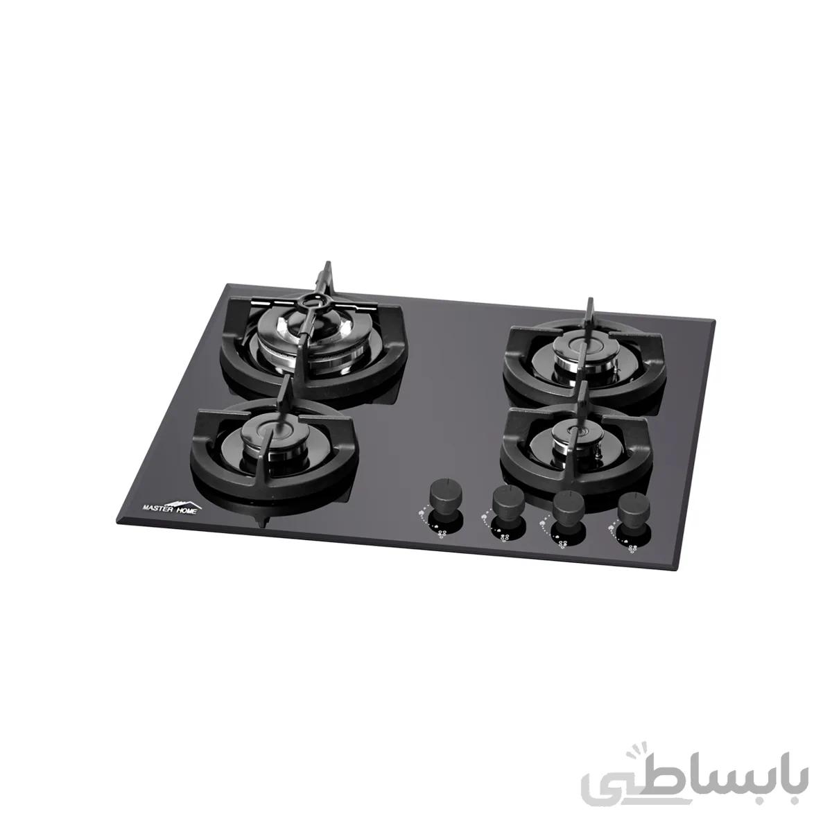 اجاق گاز رومیزی 4 شعله مستر هوم مدل G402 شیشه ای