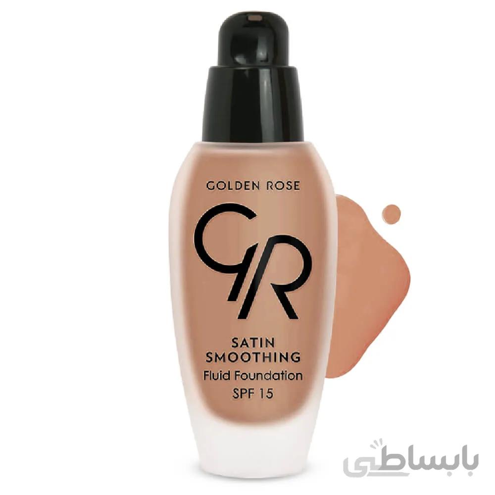 کرم پودر ساتین گلدن رز شماره 28 ا Golden Rose Satin Smoothing Fluid Foundation No. 28