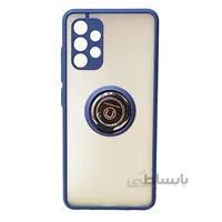 قاب محافظ مات انگشتی سامسونگ آ32 4جی Translucent Matte Hybrid Ring Case samsung a32 4Gسورمه ای