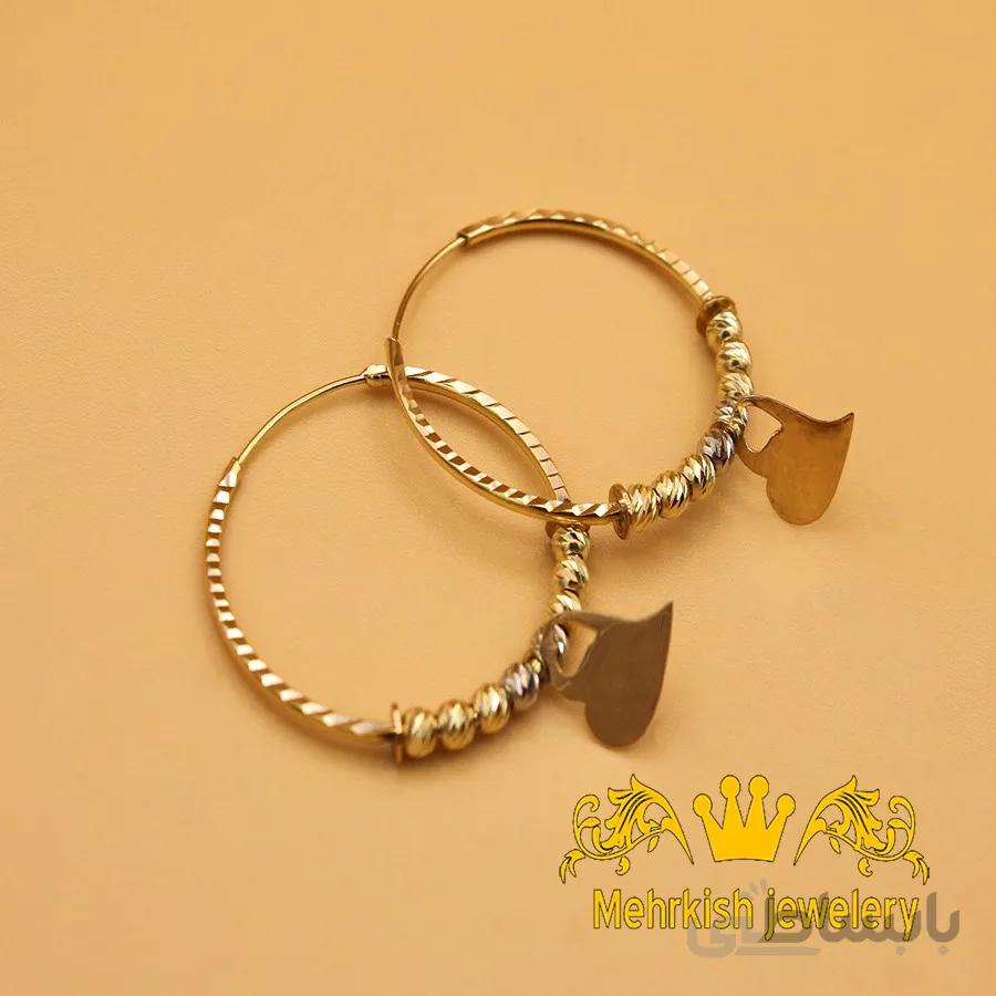 گوشواره حلقه ای قلب