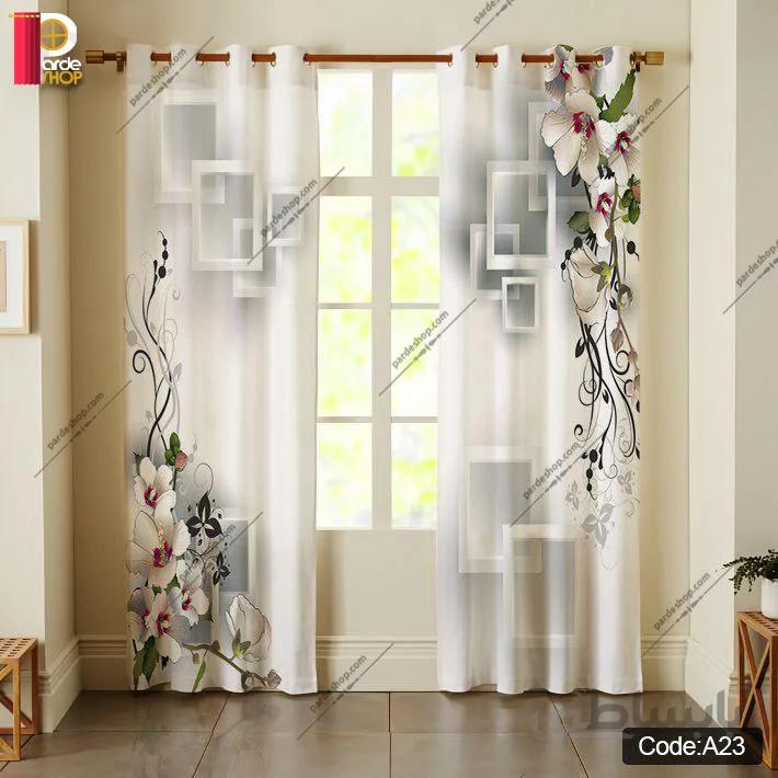 پرده پانچی چاپی کد A23