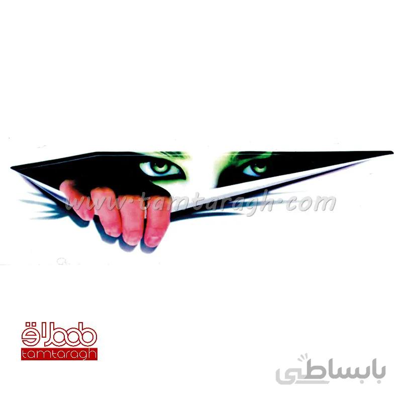 استیکر (برچسب) خودرو طرح چشم زن 4