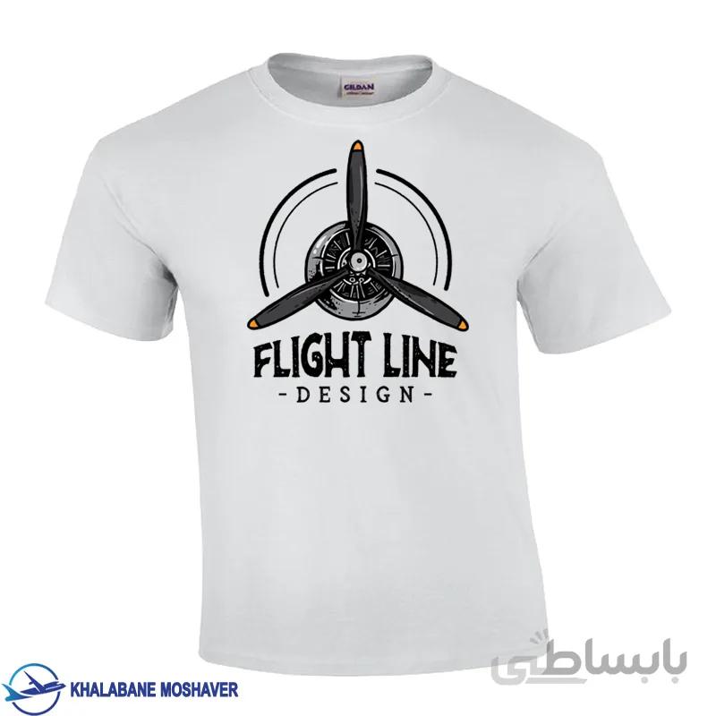 تیشرت خلبانی طرح Flight Line