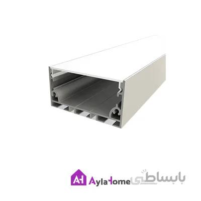 پروفیل آلومینیومی نور خطی 5 سانتی بدون لبه 1-5-905 کد L50 نقره ای (شاخه 3 متری)
