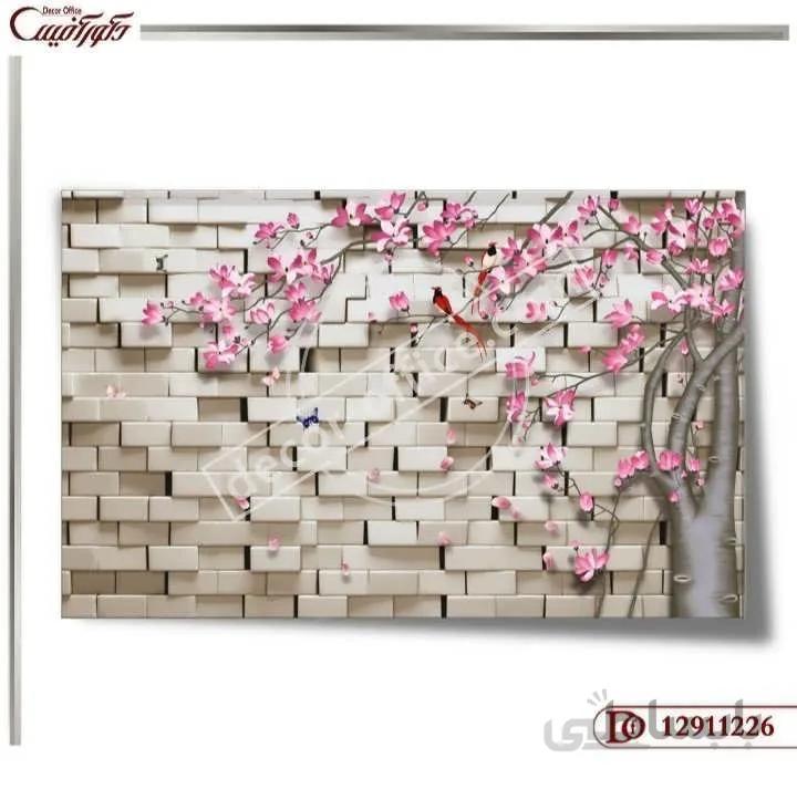 کاغذ دیواری سه بعدی گل 1226 ا 3D flower wallpaper 1226