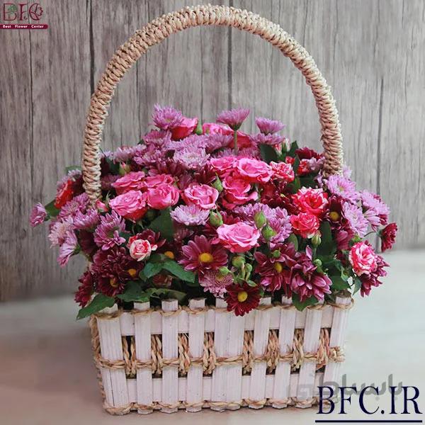 سبد گل بهاره کد 1079868