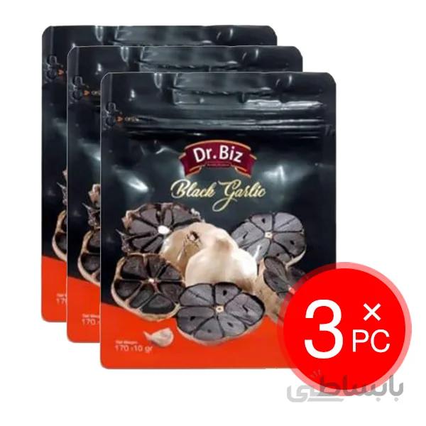 پک 3 عددی سیر سیاه دکتر بیز مقدار 170 گرم