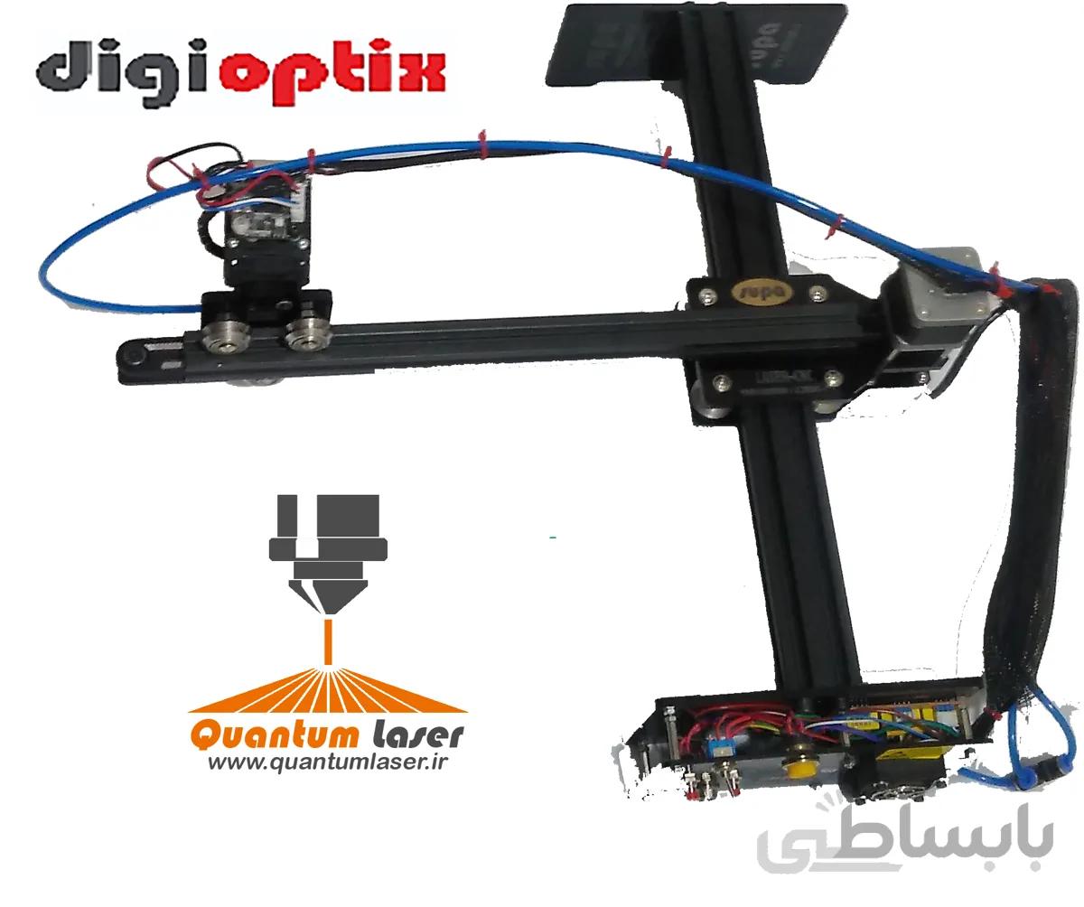 دستگاه حکاکی لیزری و برش لیزریGM-20305 دارای صفحه کار 300mmx200mm